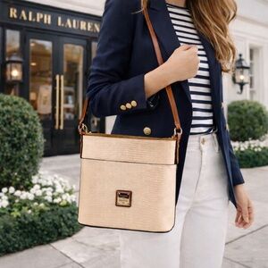 Dooney & Bourke Lizard-Embossed Leather Crossbody